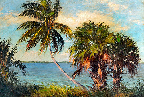 lorida landscape oil painting
